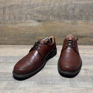 Ecco Holton Brown Leather Oxford Shoes Men's Size EU 43